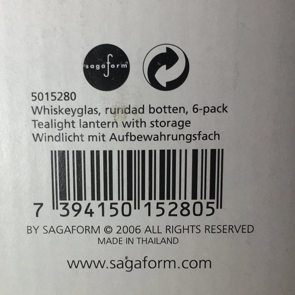 NWT- SAGAFORM  Rocking Whiskey Glasses Set of 6, 6.75 oz - Picture 7 of 14